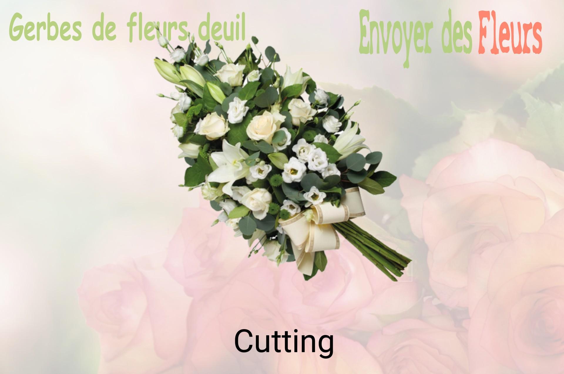 Gerbe de fleurs de deuil livrée à Cutting